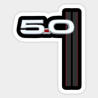 5.0L V8 Mustang GT Sticker